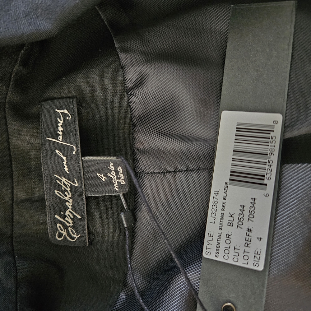 🟢1/2 OFF Elizabeth and James Black Tailored Blazer - Picture 4 of 4